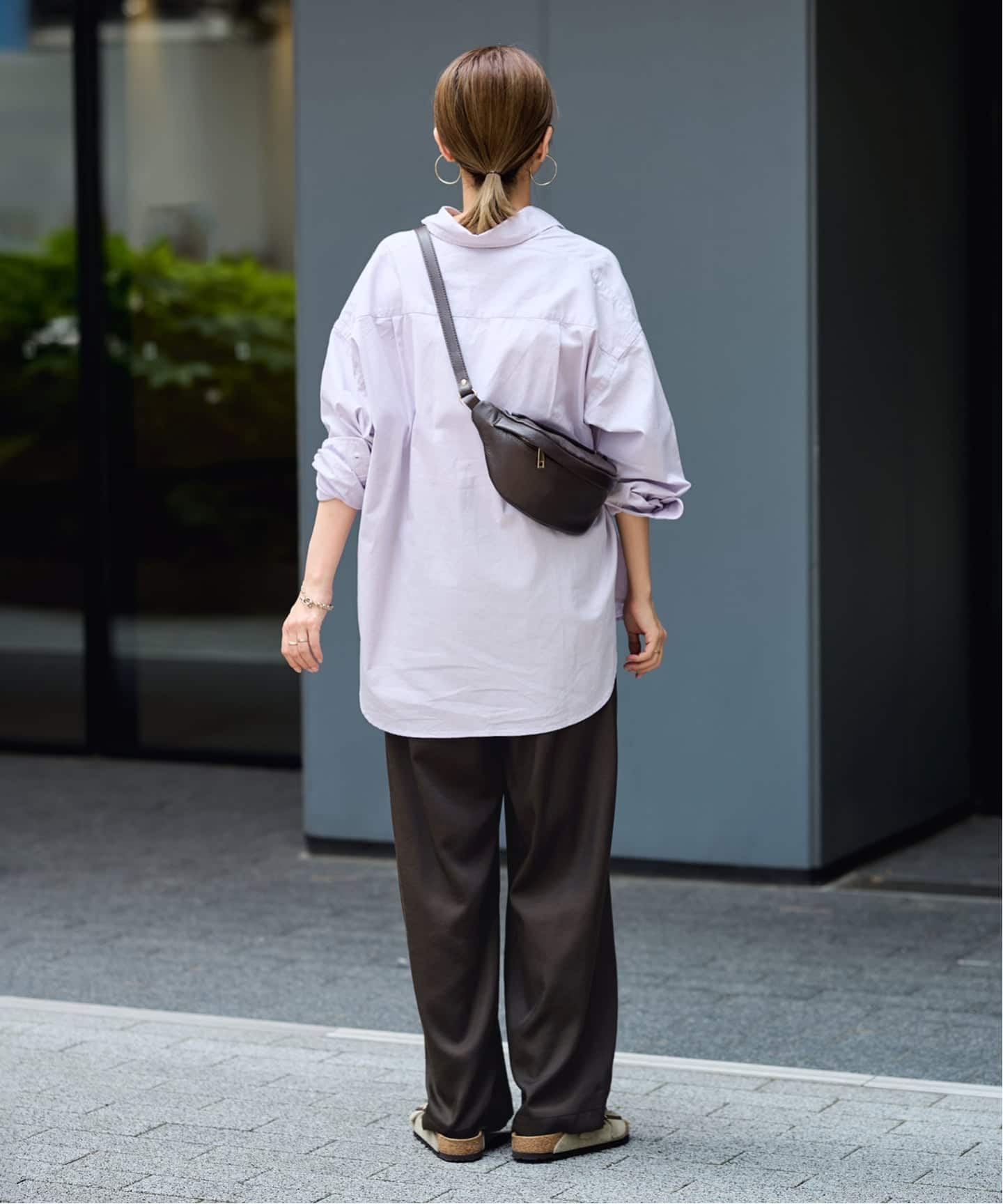 竹节斜纹休闲裤 32