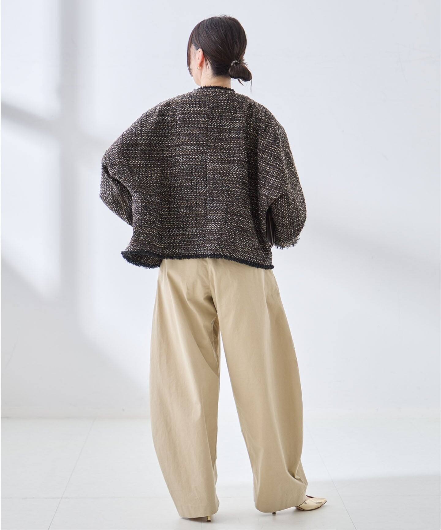 粗花呢蝙蝠袖夹克 外套 5