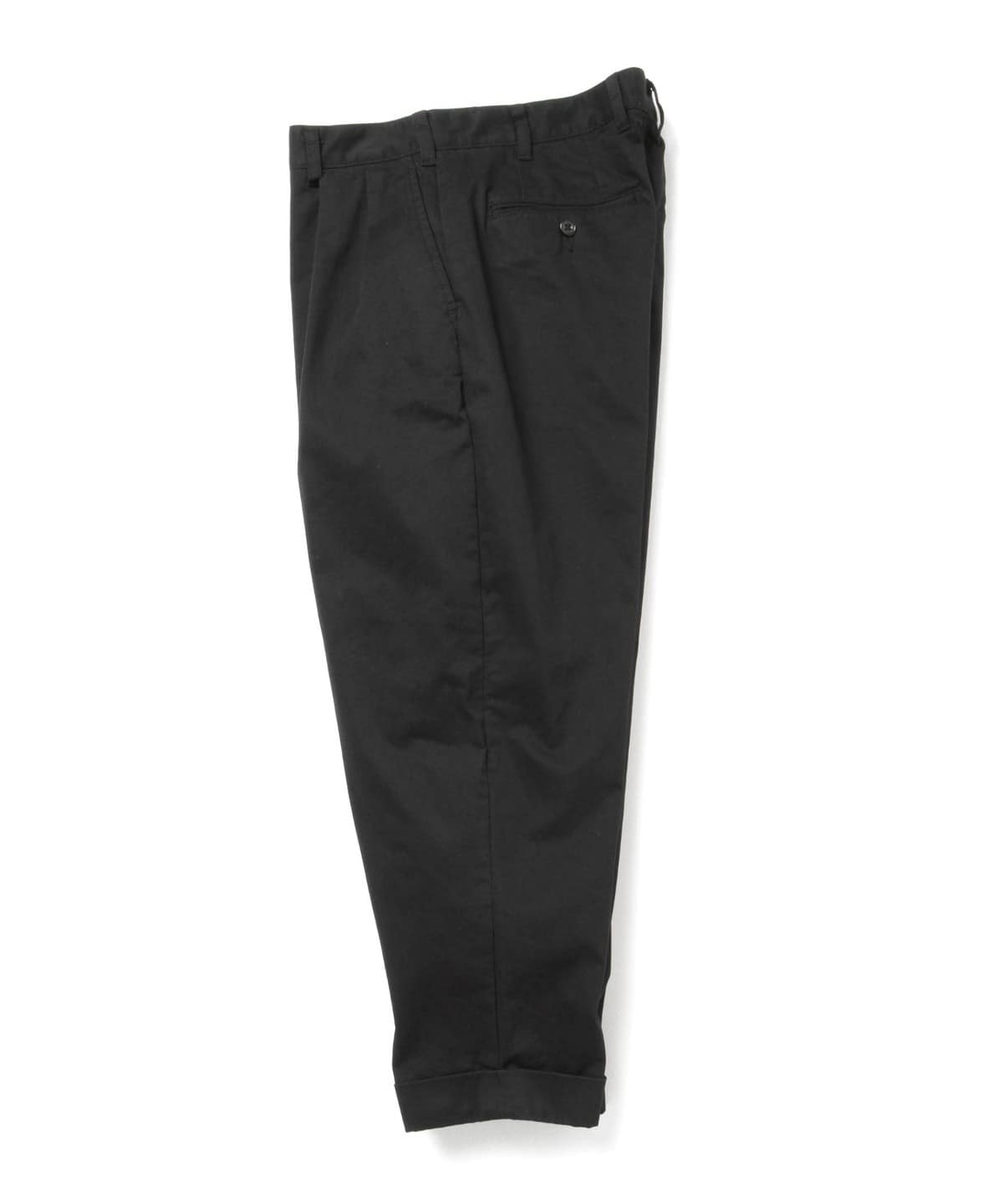 双褶锥形斜纹裤 45
