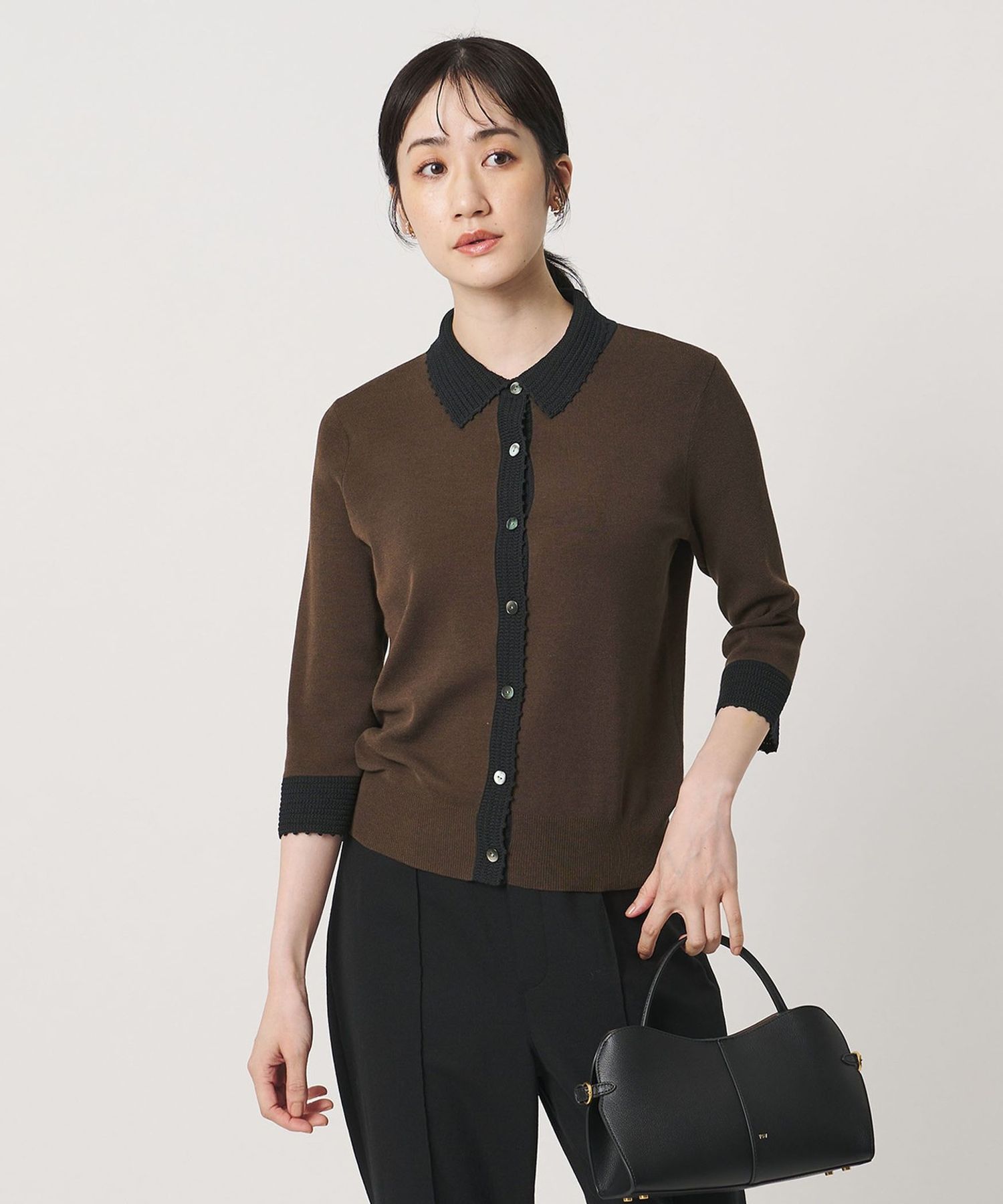 可水洗 钩针 Polo 开衫 6
