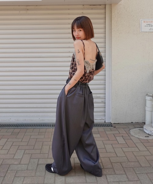 豹纹蕾丝吊带衫 43