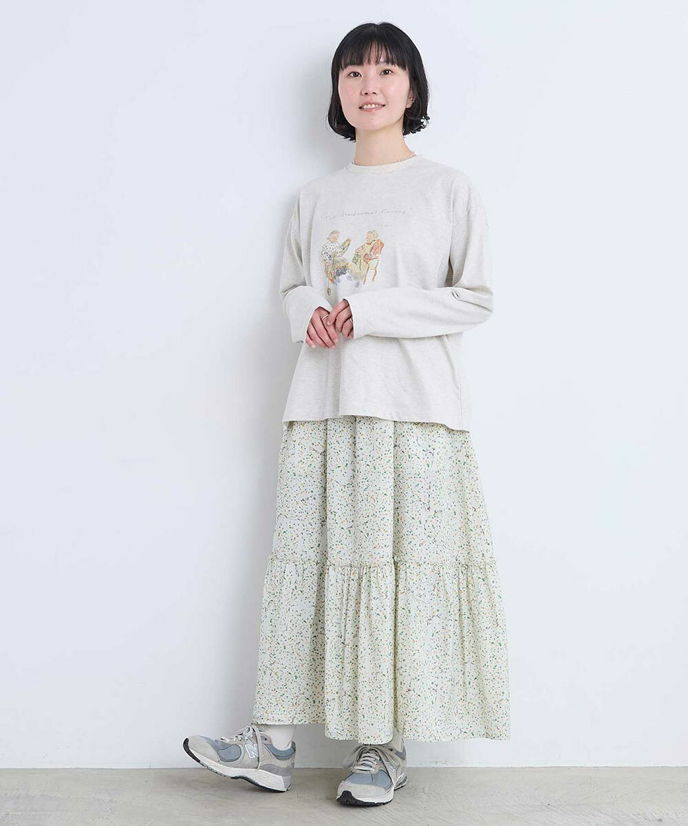 秋日备物老奶奶印花 长袖 T 恤 19