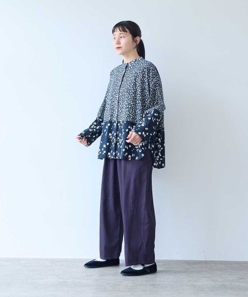 花卉印花拼接衬衫 10