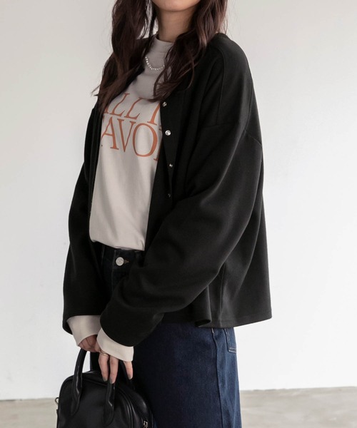 圆环按扣开衫 10