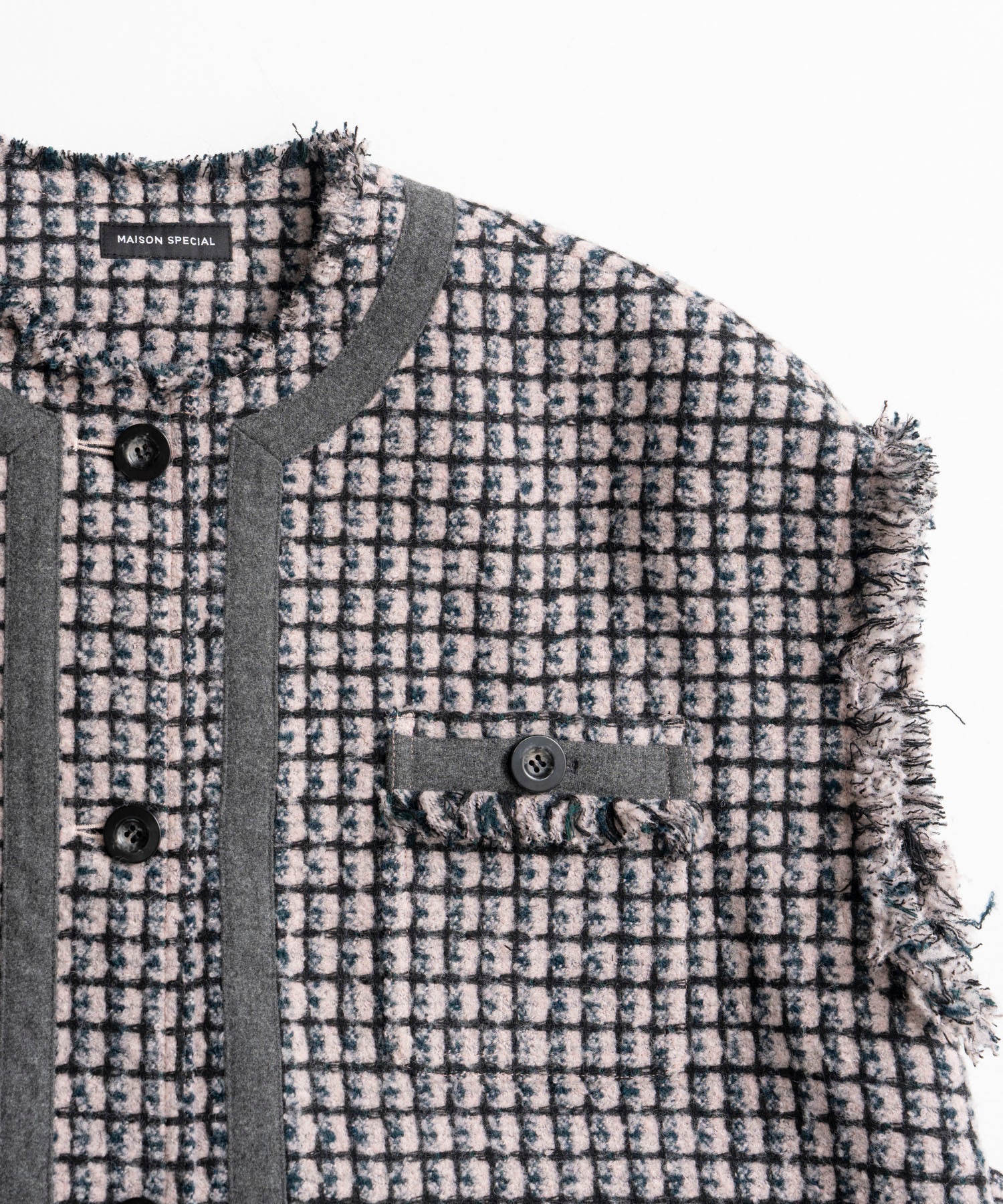 配腰带 粗花呢 宽松廓形无袖马甲 19