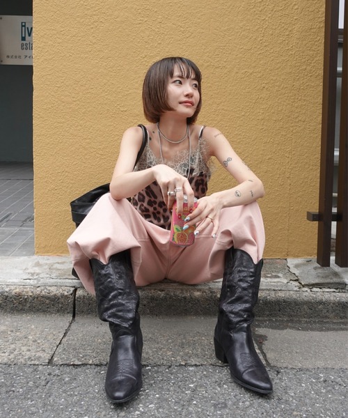豹纹蕾丝吊带衫 76