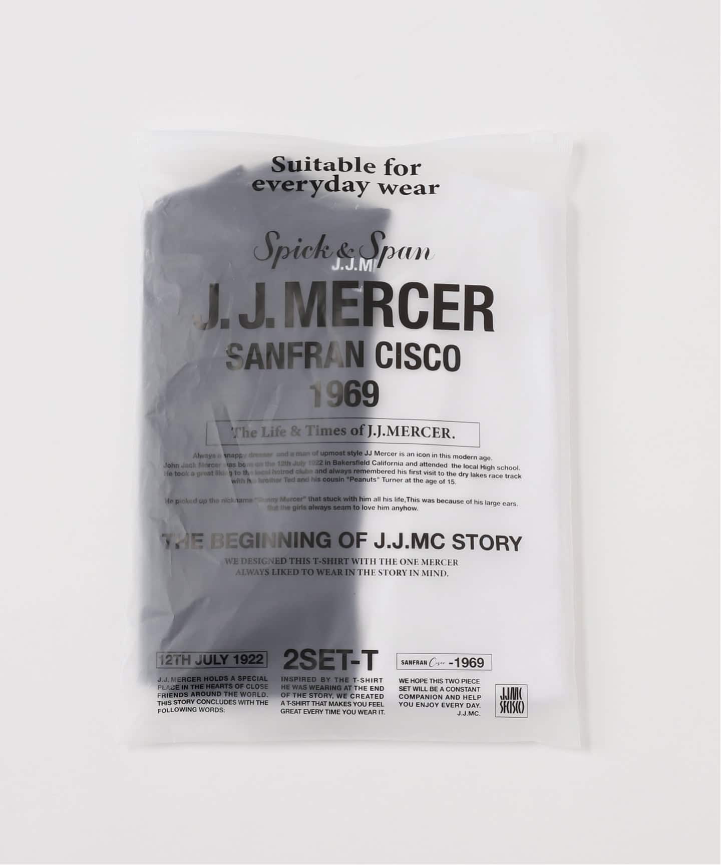 J.J.Mercer联名 2件装 短袖T恤 53