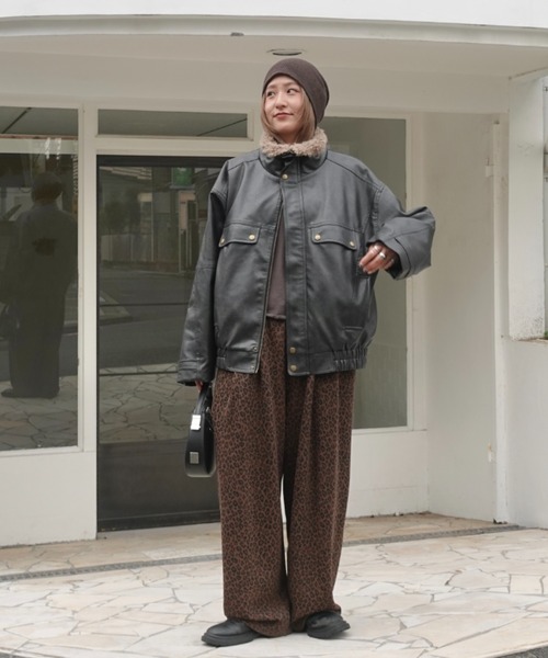 两穿复古合皮夹克 外套 7