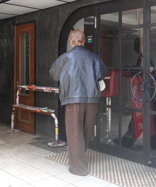 两穿复古合皮夹克 外套 39