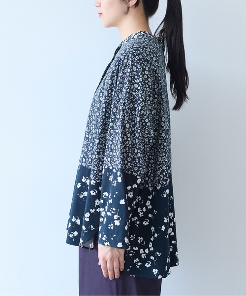 花卉印花拼接衬衫 18
