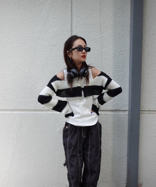 条纹短款小坎肩 8