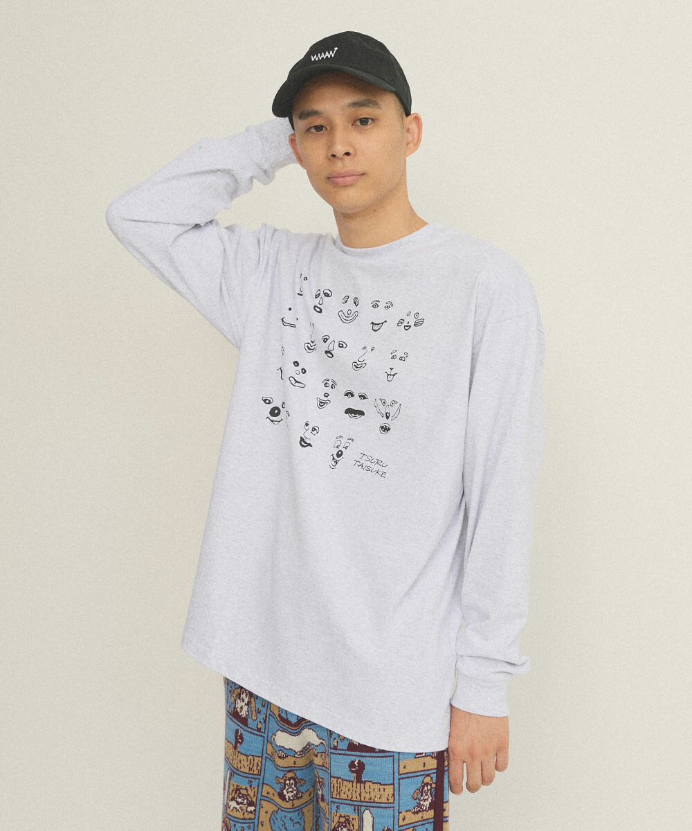 Tsuru Taisuke×WAAN NICE FACE 长袖T恤 17