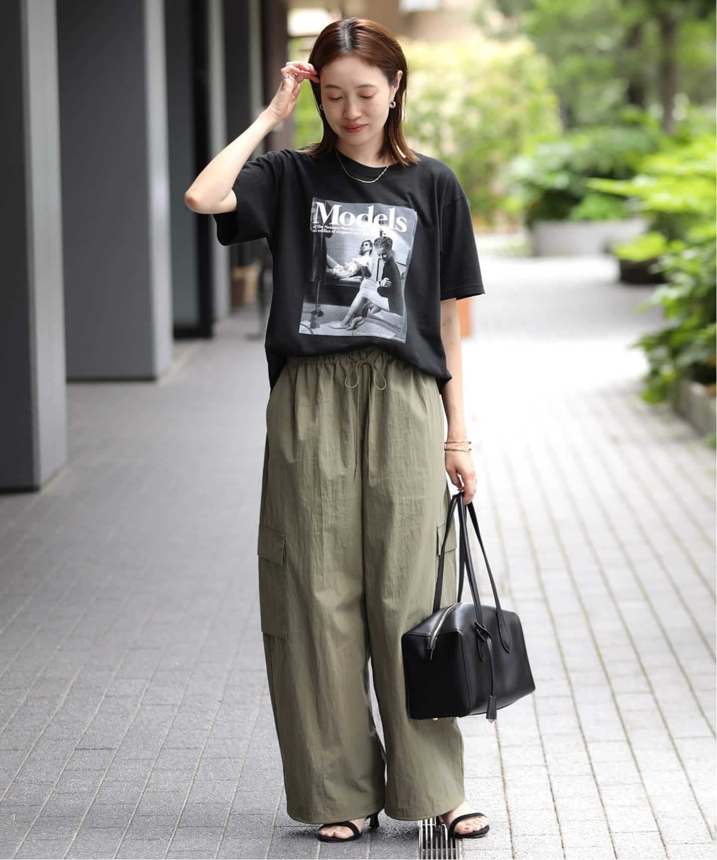 垂坠府绸工装裤 27