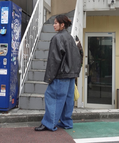 两穿复古合皮夹克 外套 47