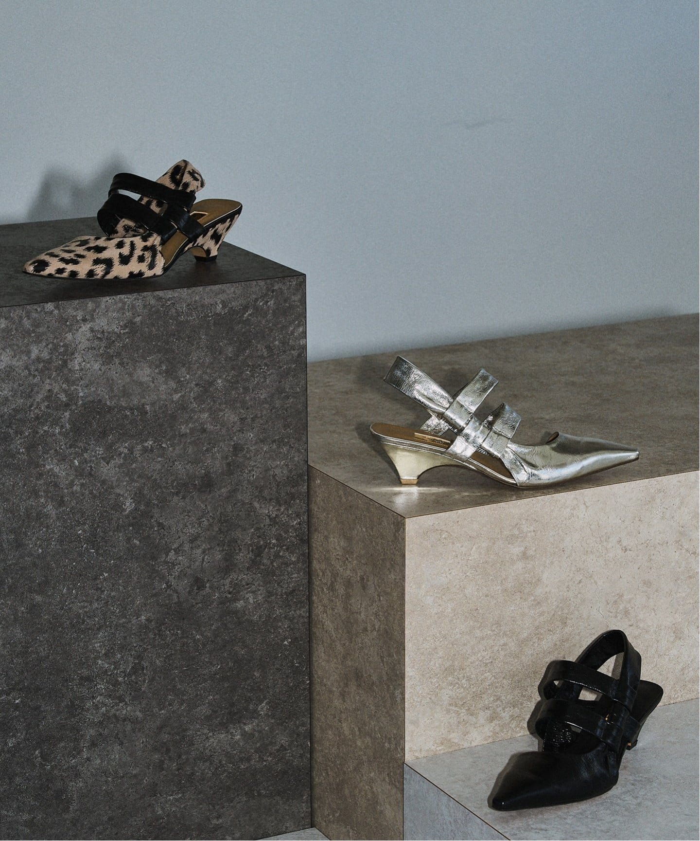 5cm 皮质  尖头细带后绊带鞋 5