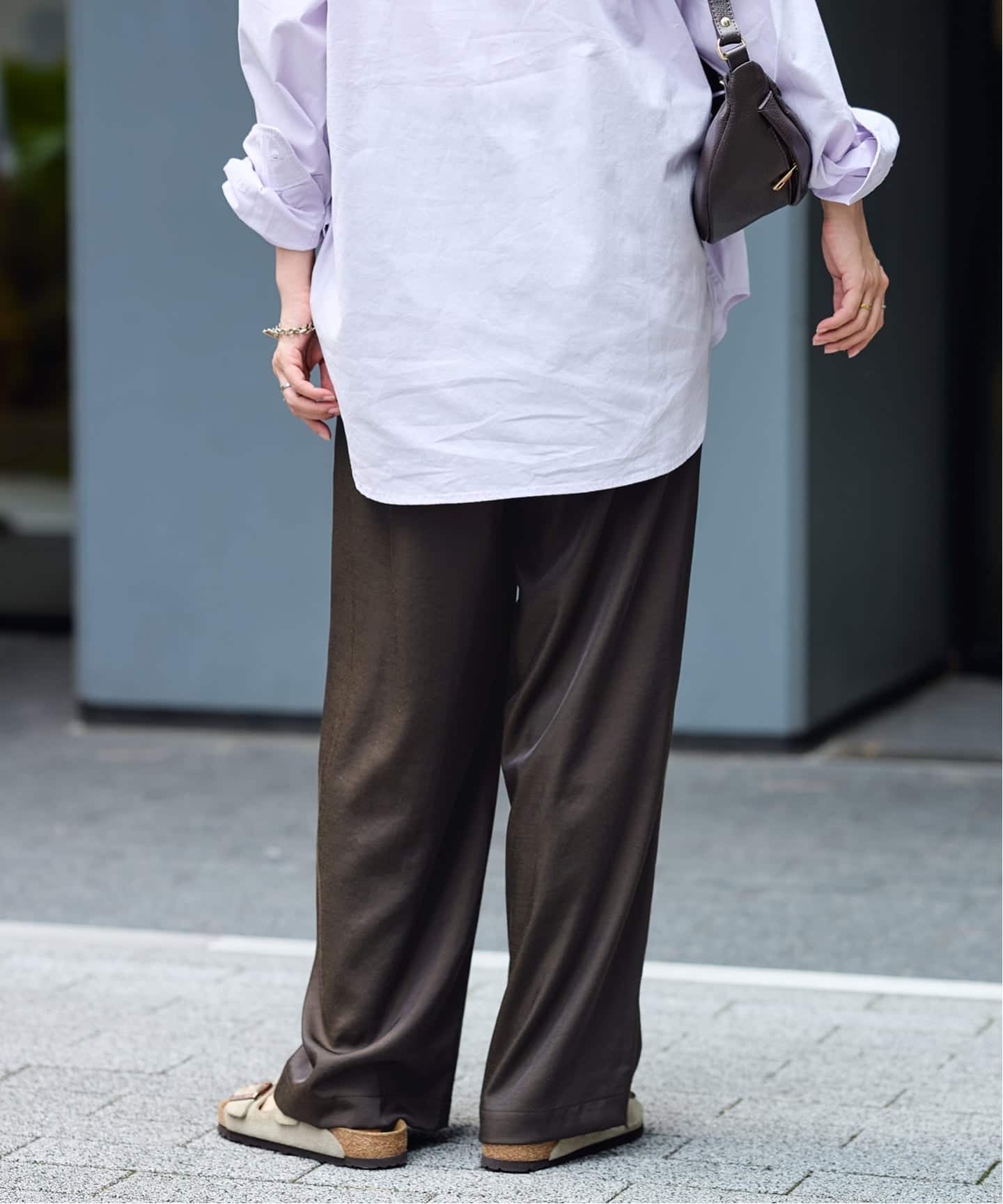 竹节斜纹休闲裤 35