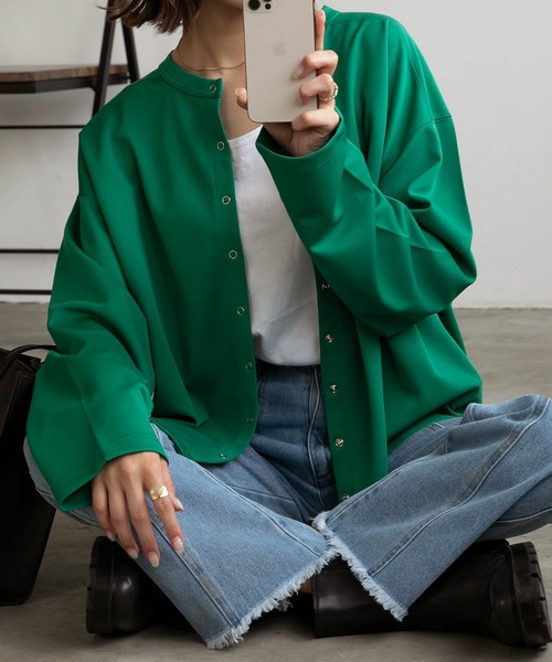 圆环按扣开衫 66