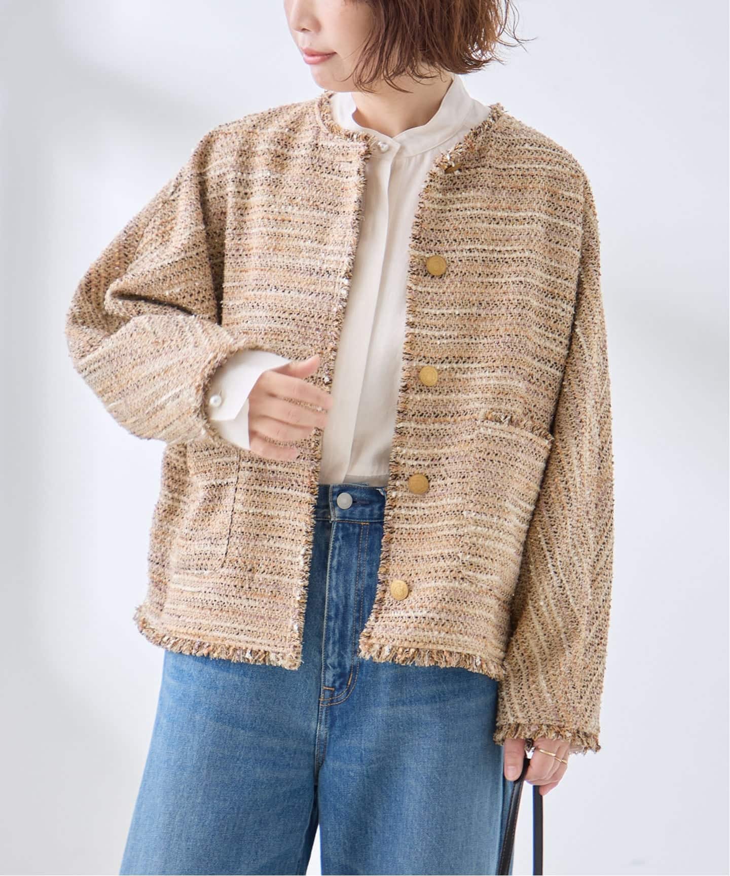 粗花呢蝙蝠袖夹克 外套 11