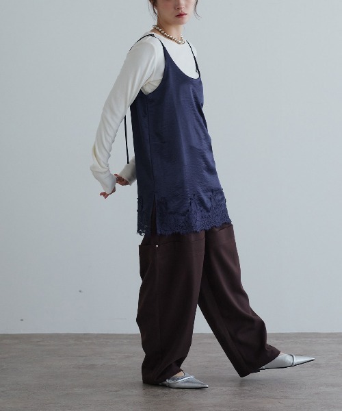 丝滑缎面蕾丝吊带衫 22