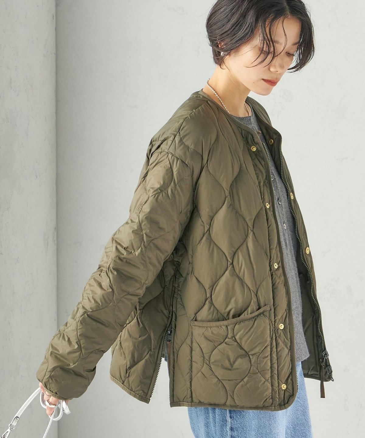 可手洗 双面穿 多穿法衍缝羽绒服 36