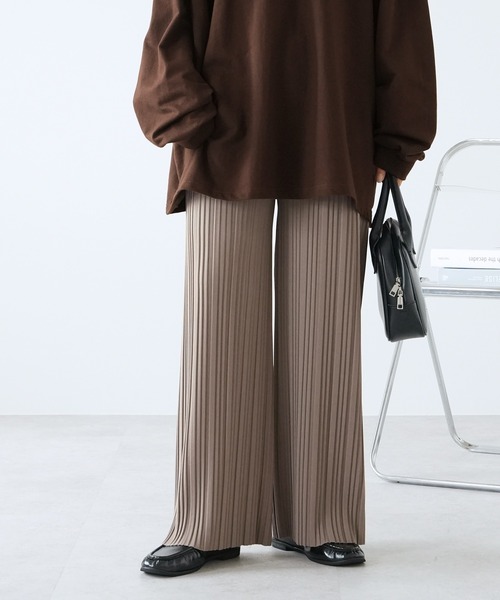 微宽压褶裤 89