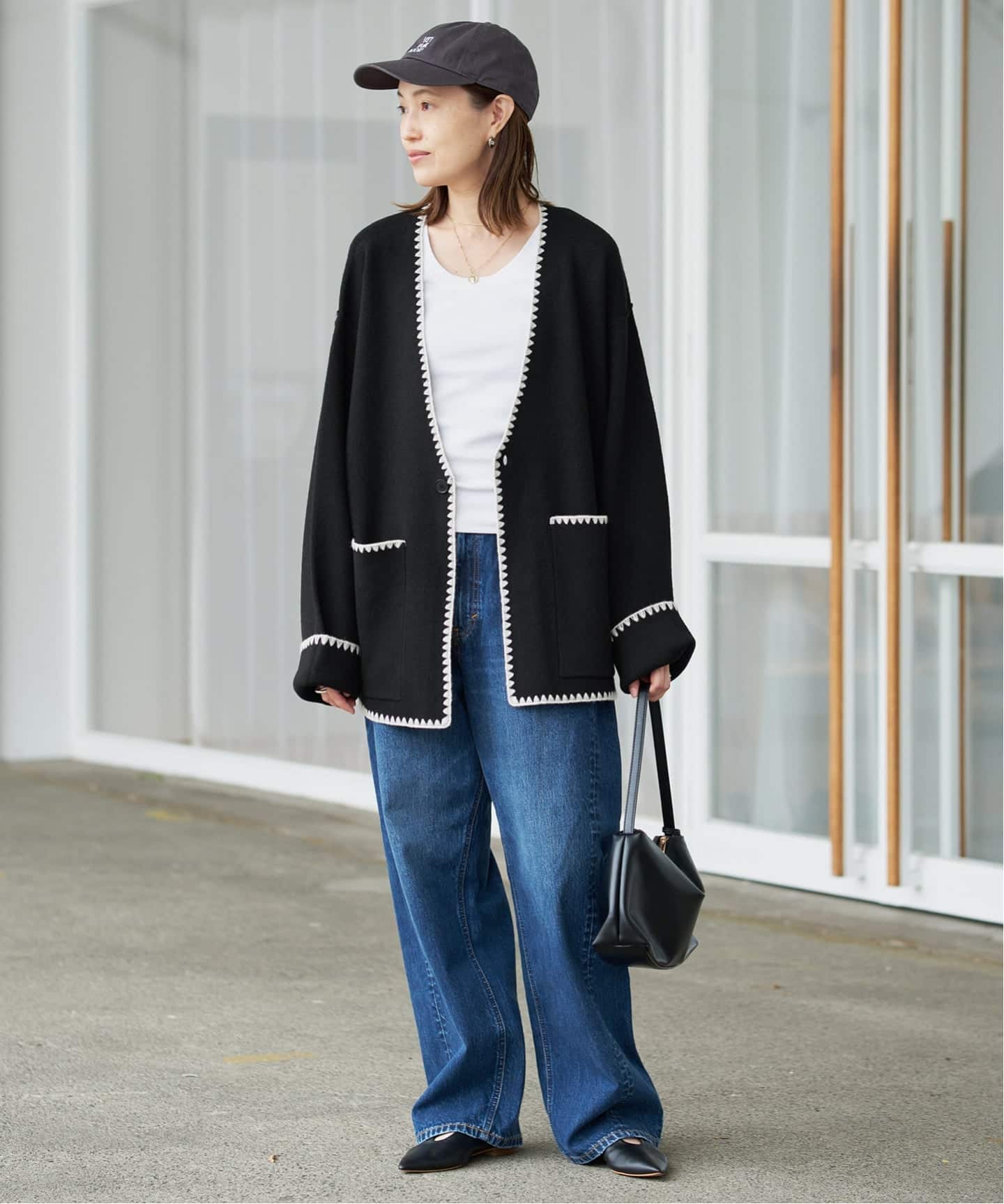 锁边缝针织外套 3