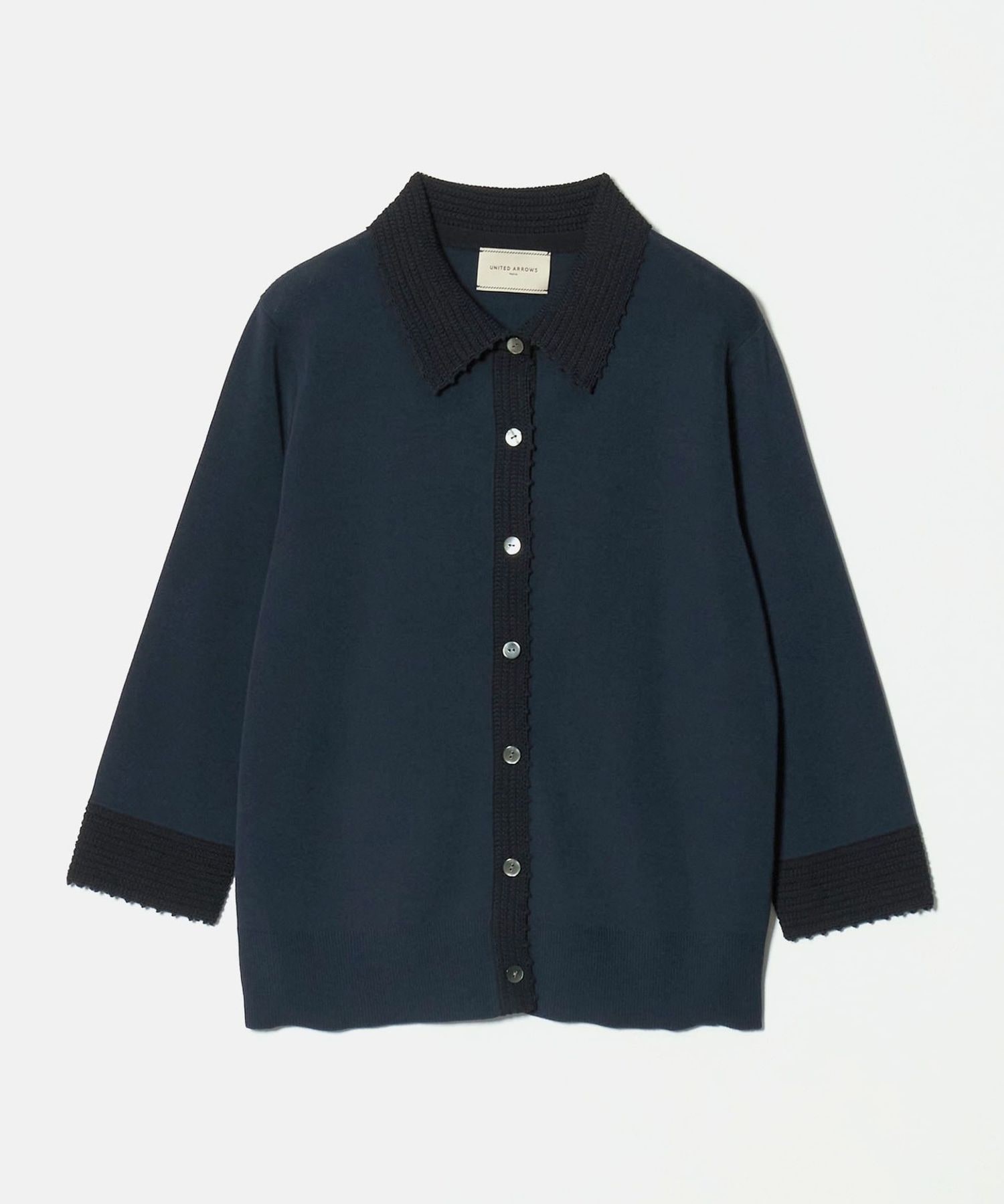 可水洗 钩针 Polo 开衫 22