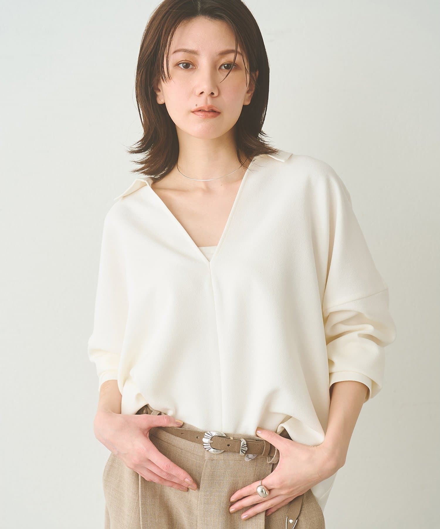 翻领乔其纱衬衫 10