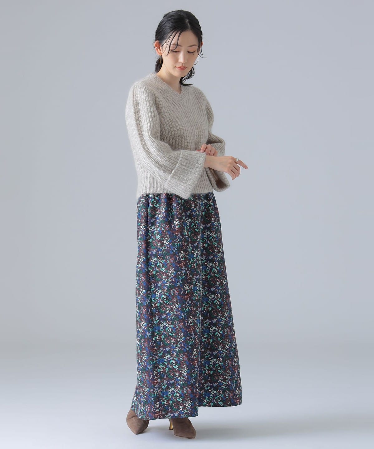 多彩花朵半身裙 7