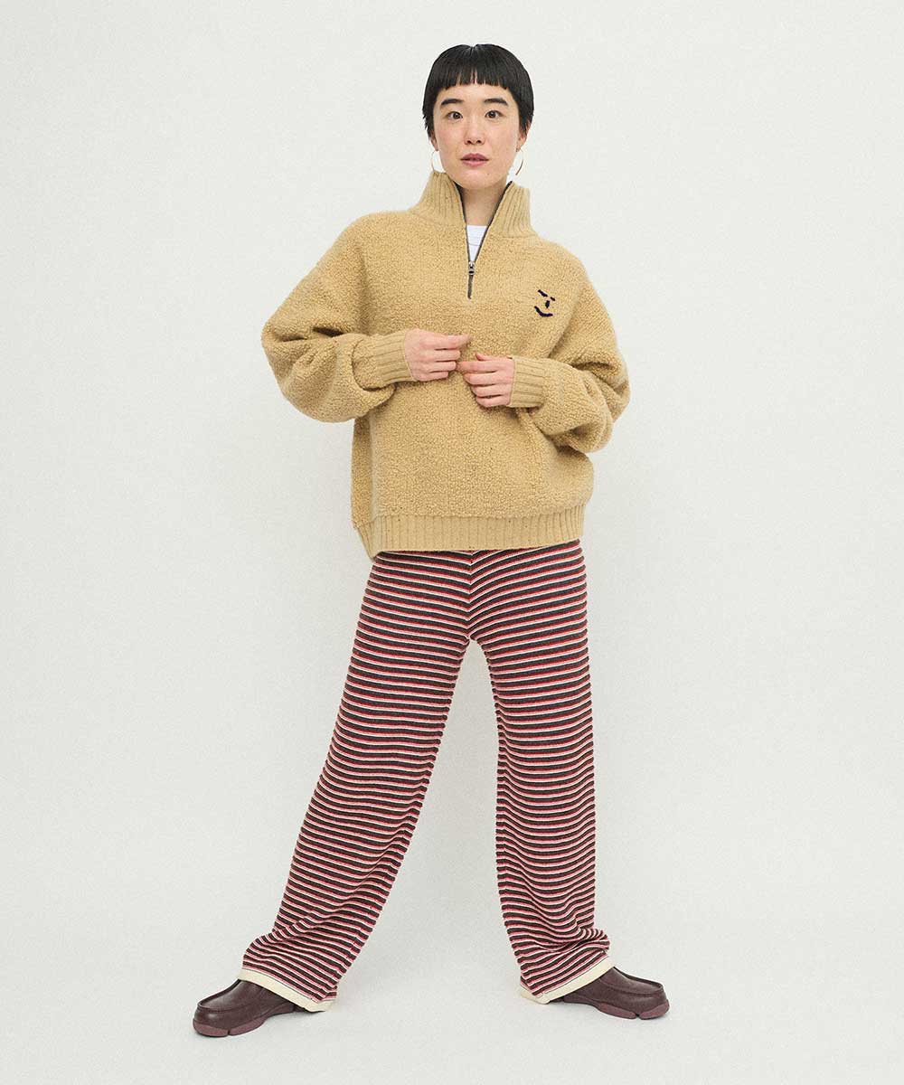 HOSO 多色条纹裤子