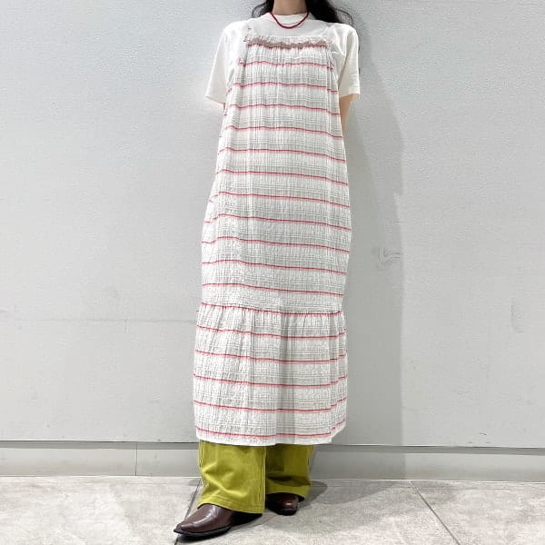抽褶条纹连衣裙 2
