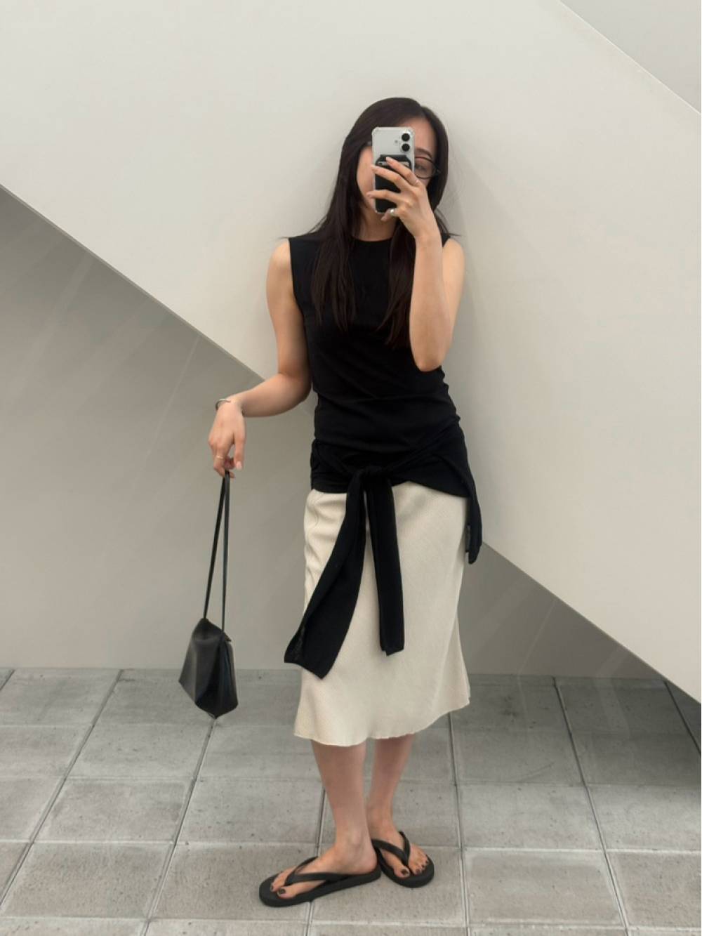 顺滑长款背心