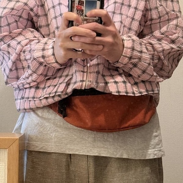 双拉链腰包