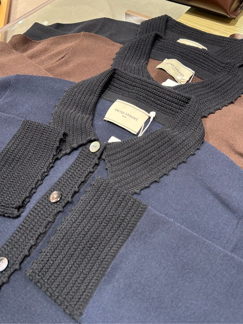 可水洗 钩针 Polo 开衫 2