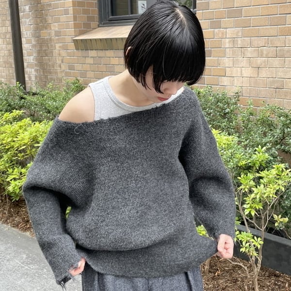 船领罗纹针织衫 3