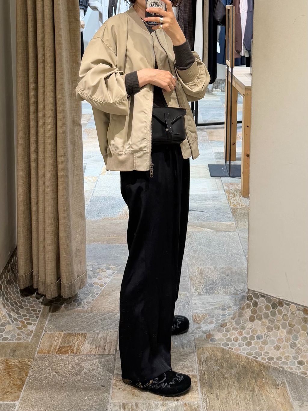 竹节斜纹休闲裤