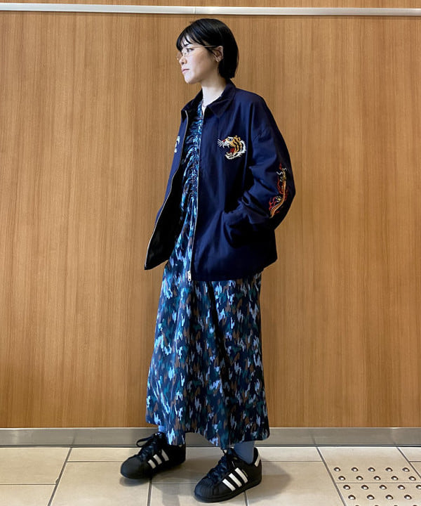 艺术印花连衣裙 3