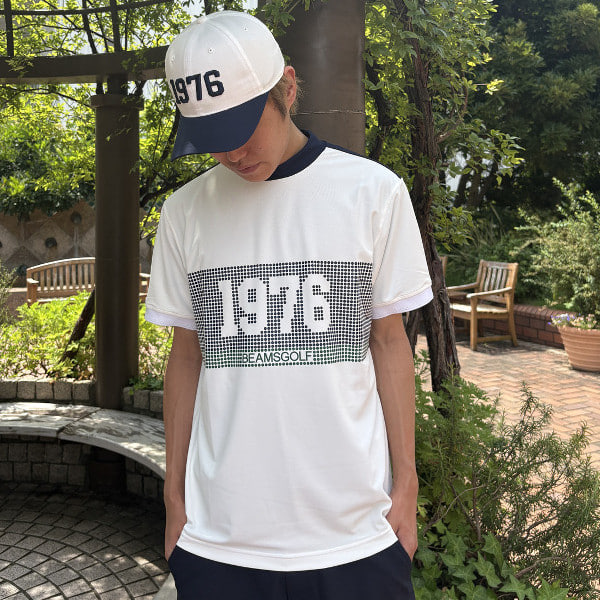 1976 图案小高领衬衫（吸水速干·防紫外线）