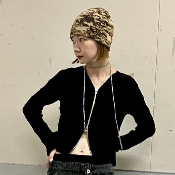 金属圆珠真丝绳项链 2