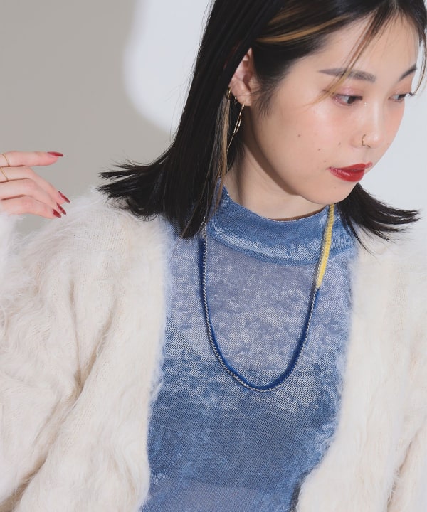 彩色针织长项链 4